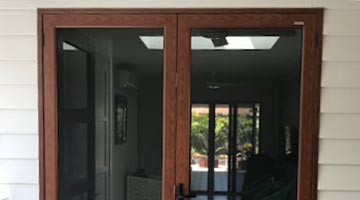 Timber Grain Screen Doors for Security