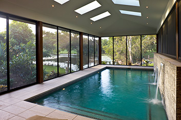 Invisi-Gard pool enclosure