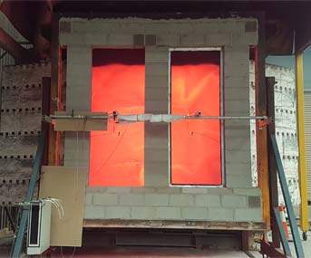 Security Screen Fire Attenuation Testing